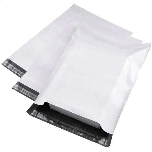 💟 2/$20 💟 12 POLYMAILERS  (14.5" x 19")  X-LARGE White Self Sealing!!! - Picture 1 of 3